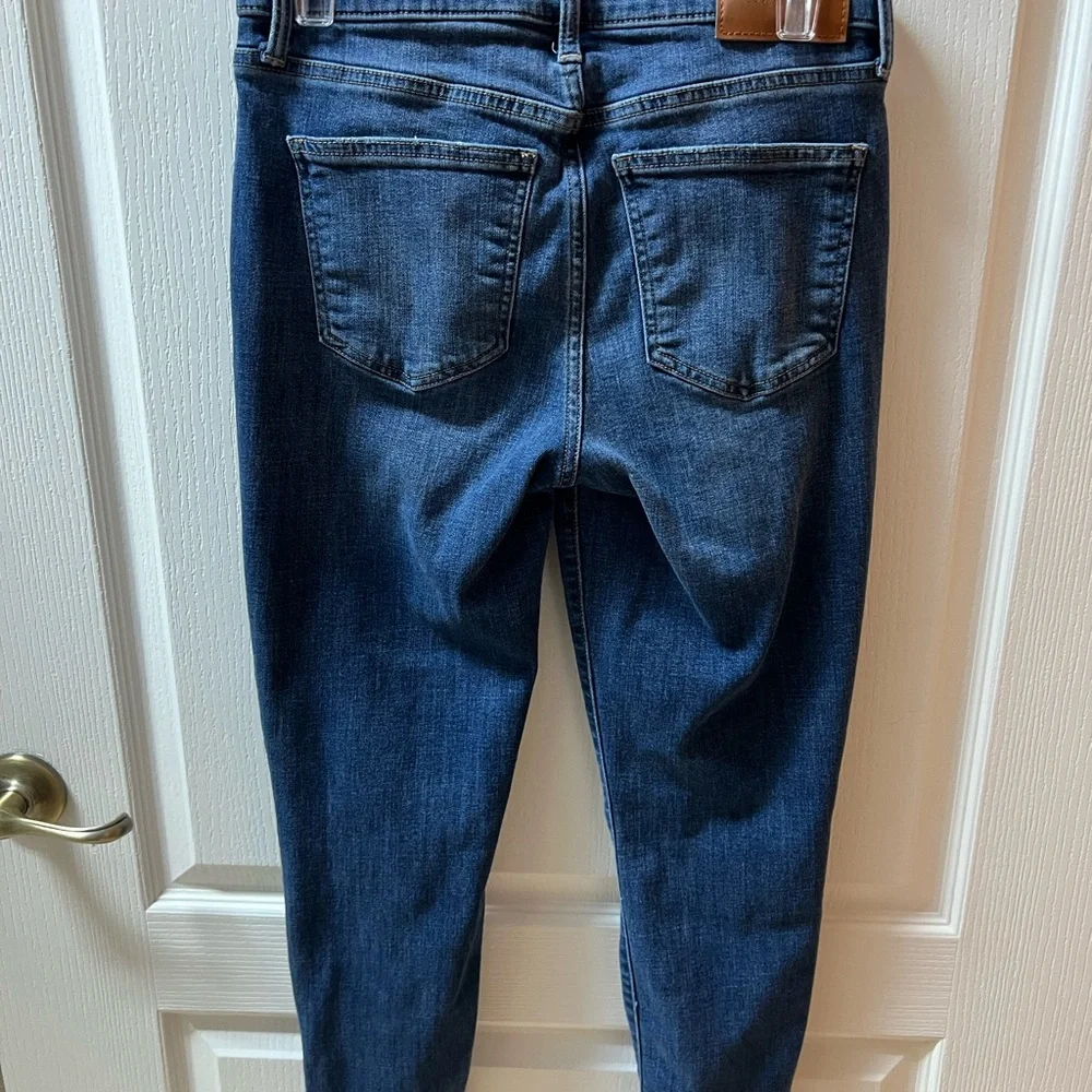 Lucky Brand Ava Dark Blue Mid Rise Crop Jeans - Picture 3 of 3